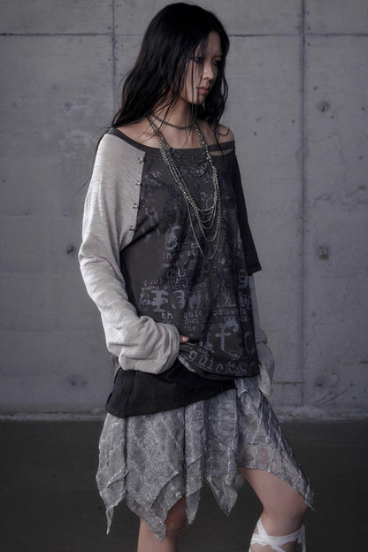 Wasteland Punk One-Shoulder T-Shirt