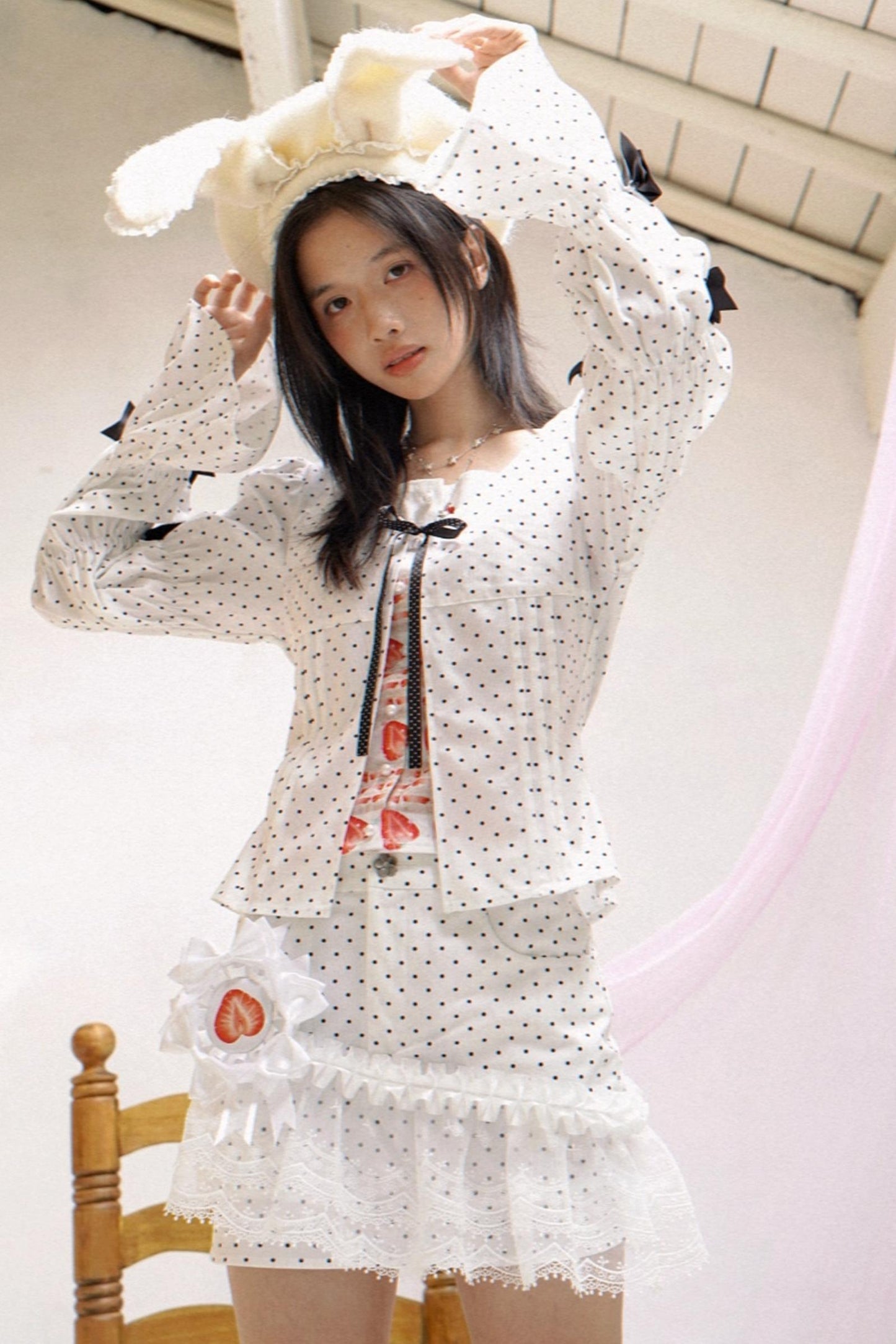 Happy Birthday Polka Dot Red Checkered Shirt