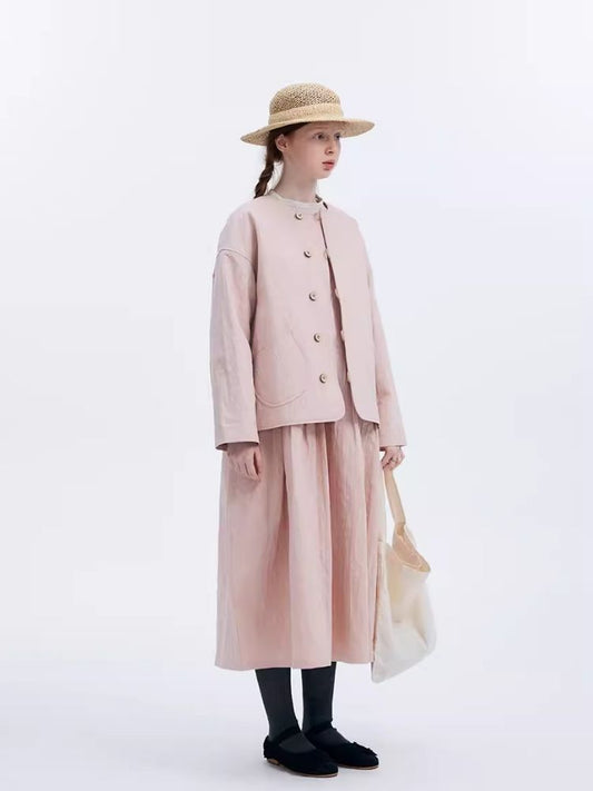 Baby Pink Frühling Kleine Jacke 