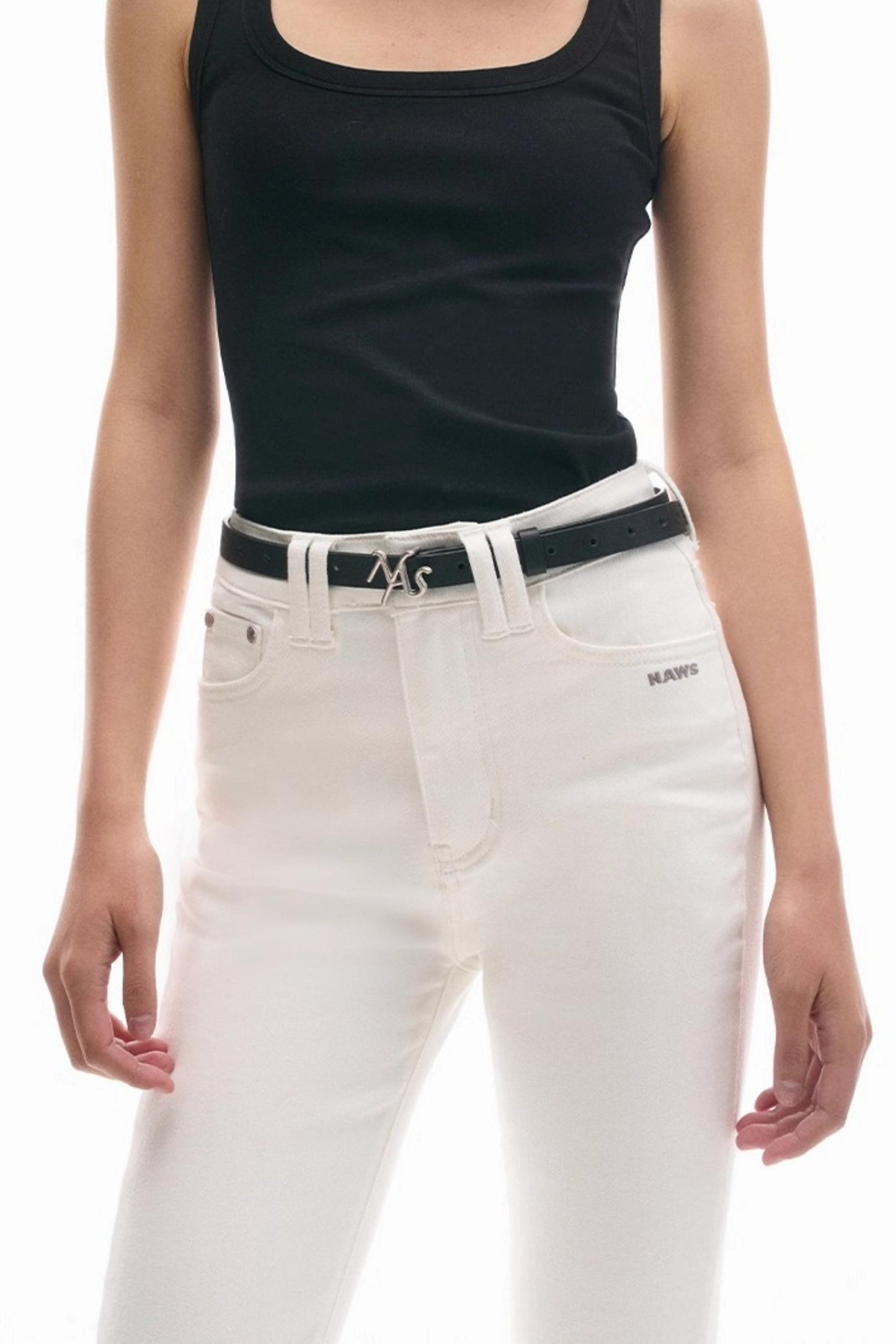 High-Line Logo Leather Belt