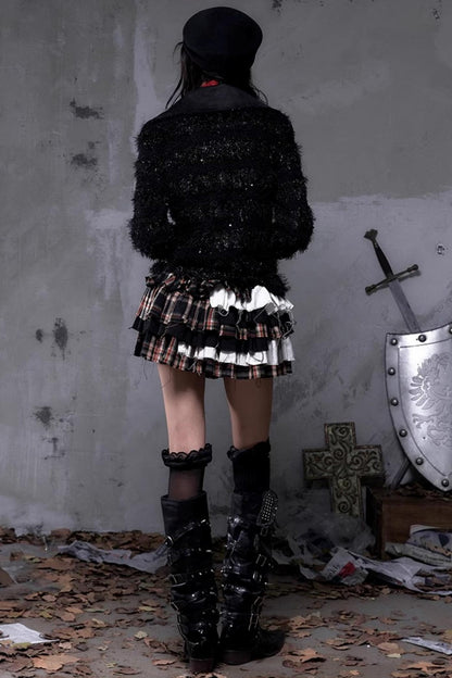 Vintage Rebel Plaid Skirt