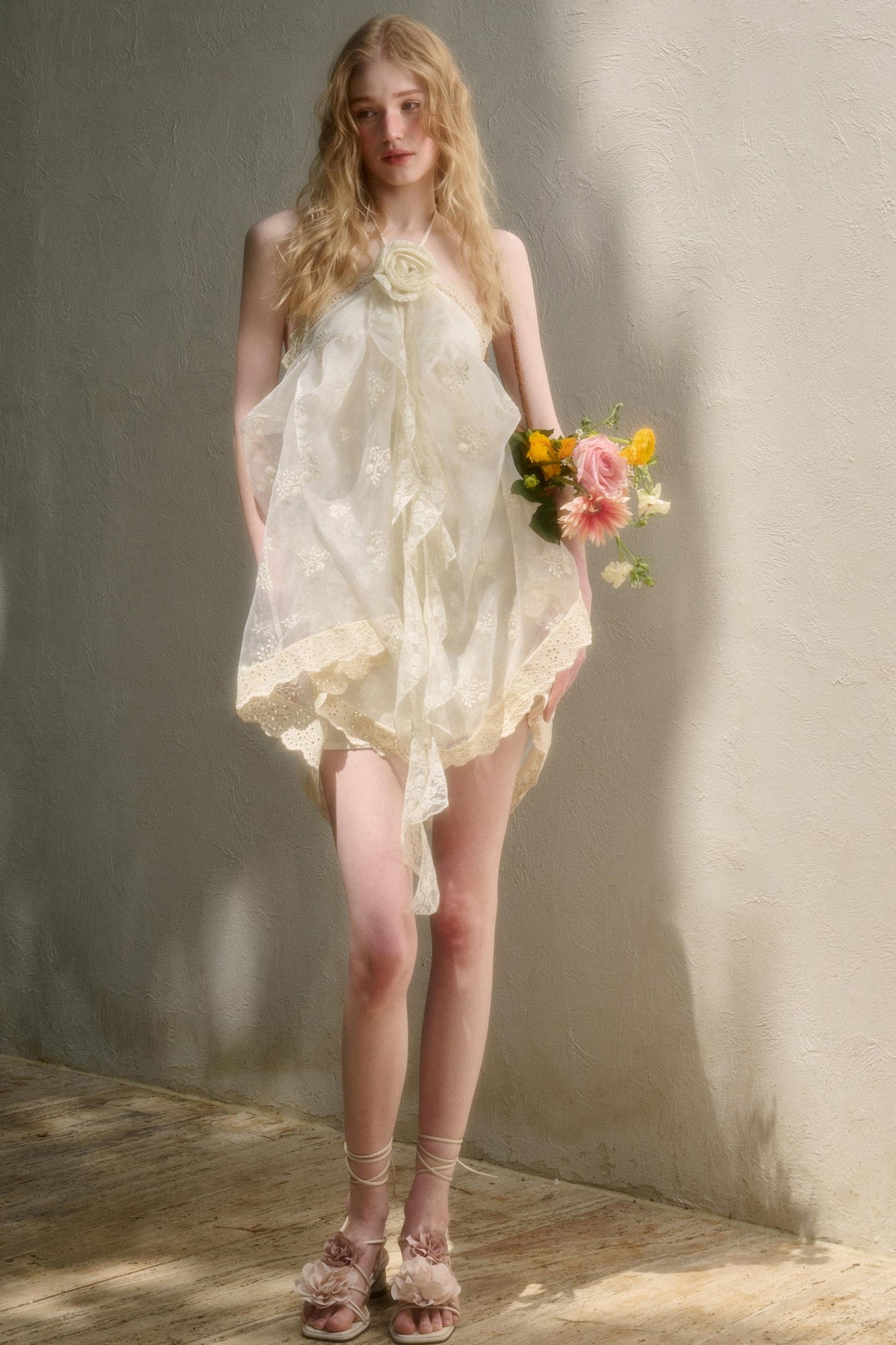 Breeze Halter Lace Dress