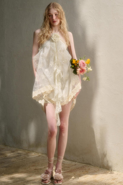 Breeze Halter Lace Dress