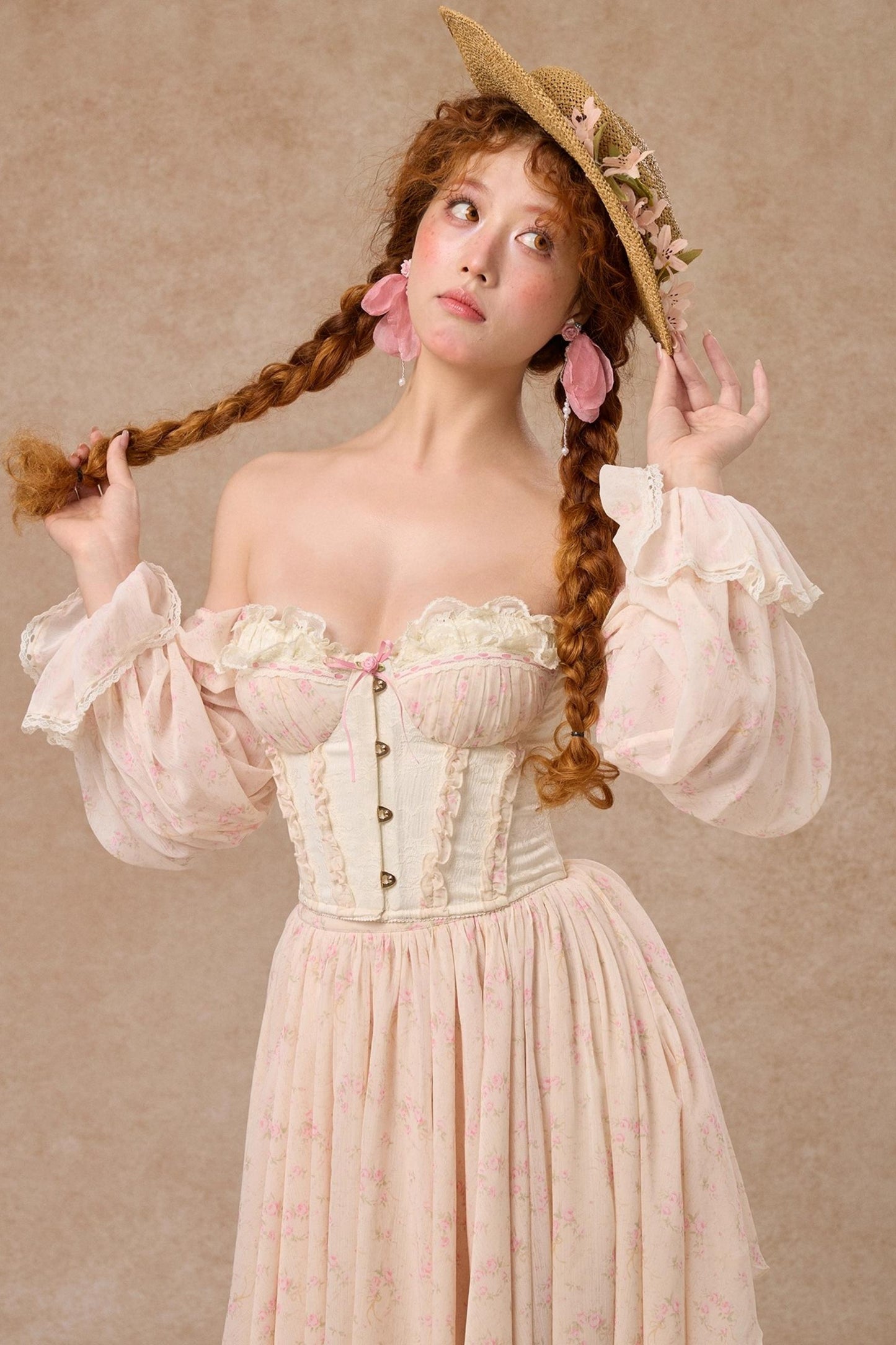 Custom Jacquard Corset Top