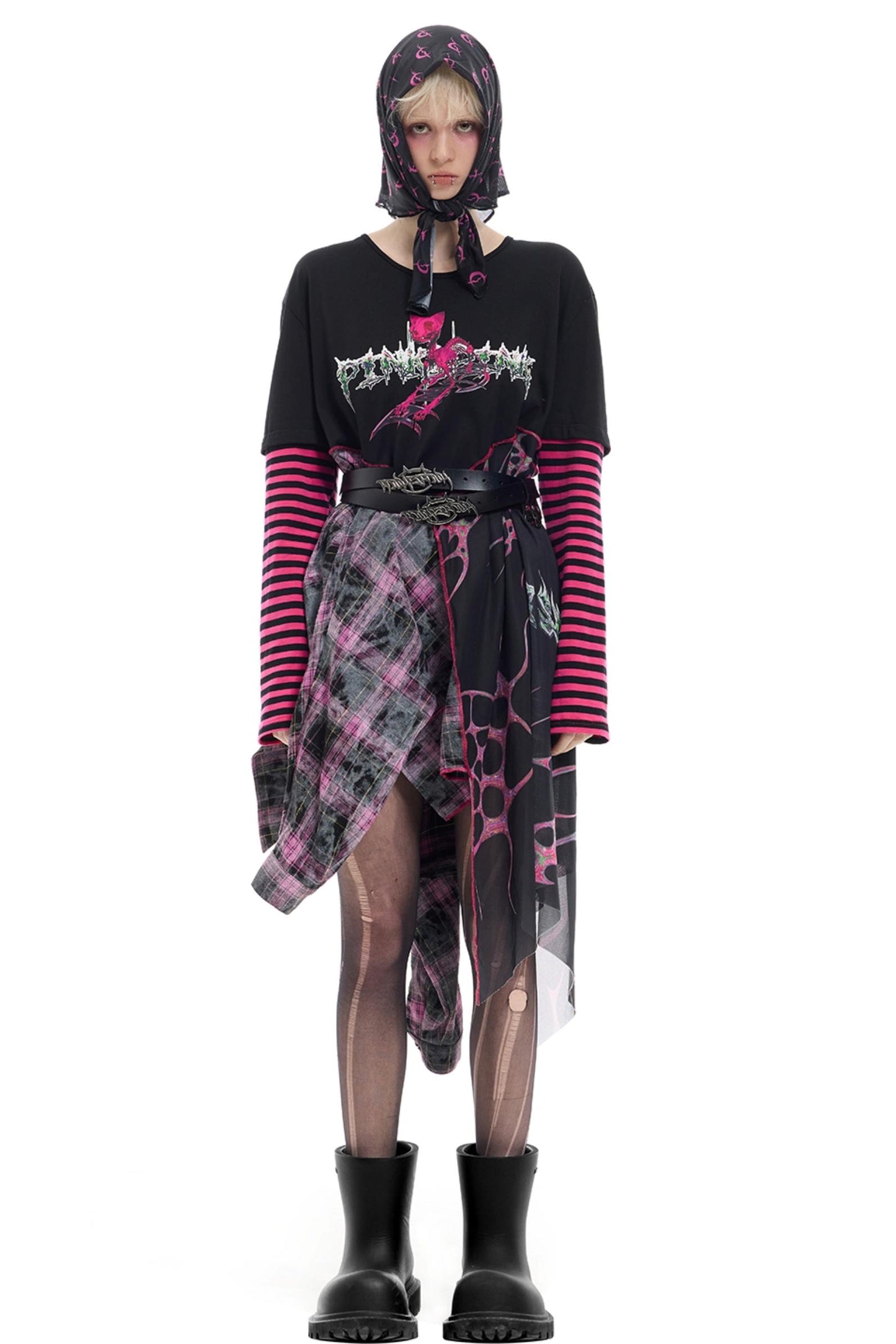 Striped Mesh Hottie Dress