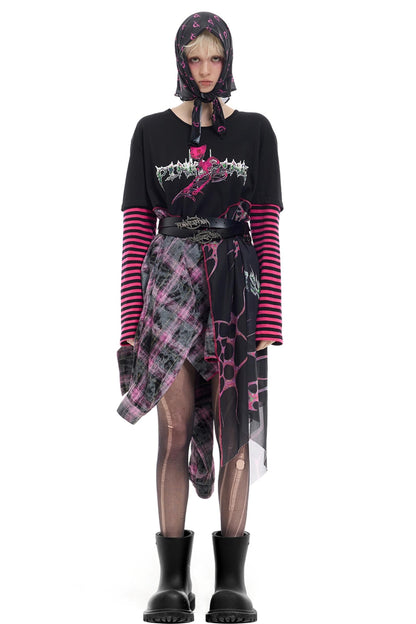 Striped Mesh Hottie Dress