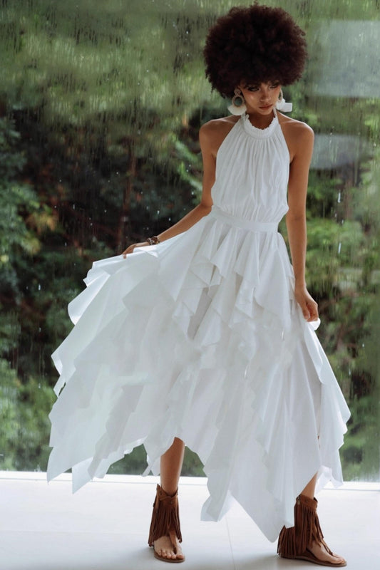 Wild Moonlight Halterneck Dress