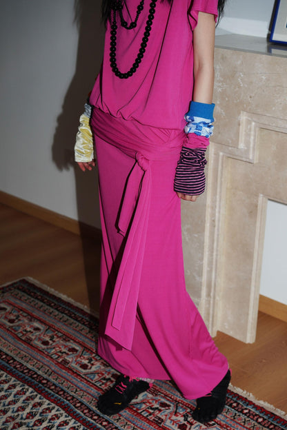 Swing Collar Maxi Dress