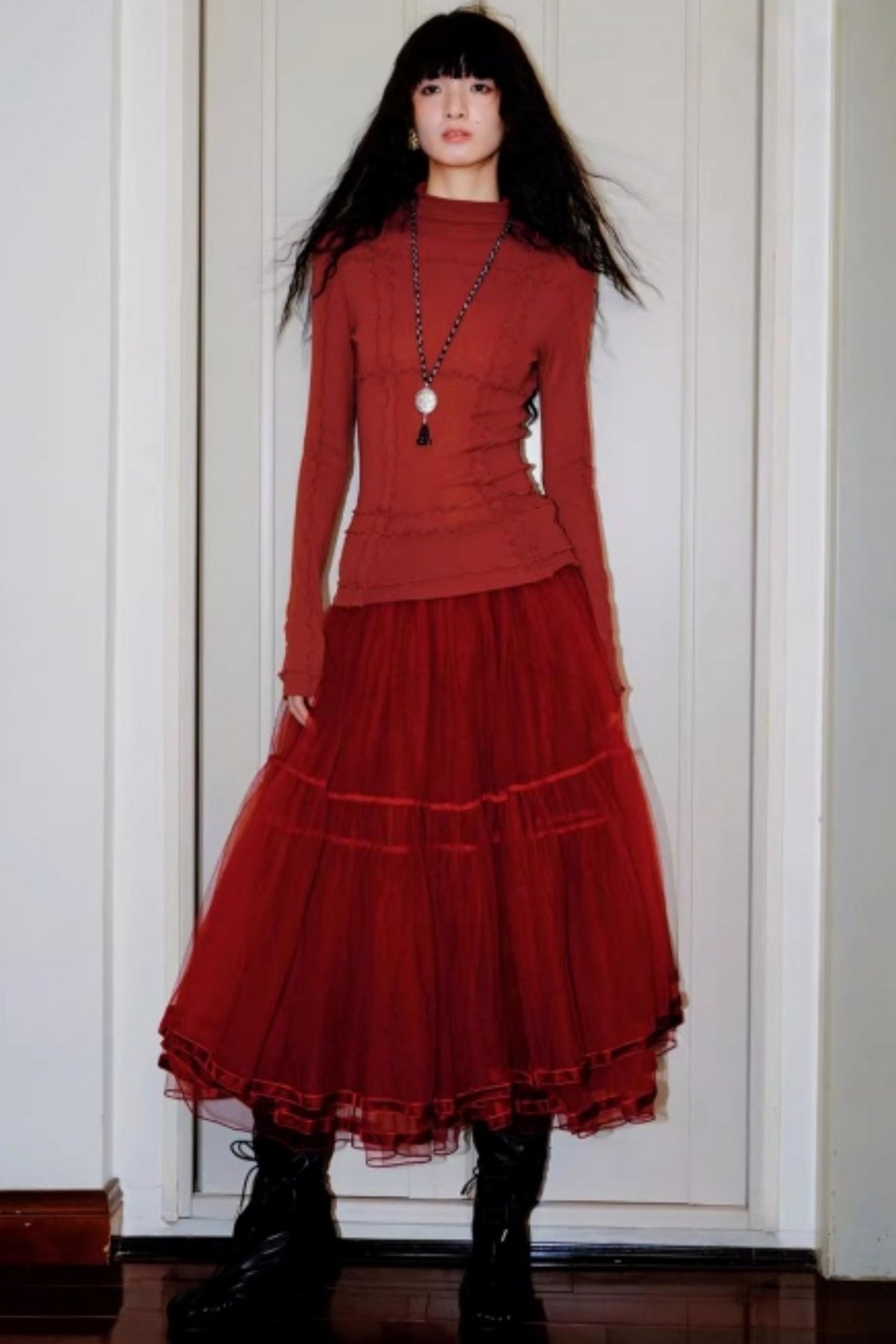 Split Knitted Base Layer Top