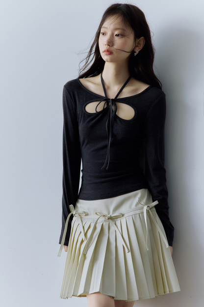 Dekonstruiertes Balletcore Strickoberteil