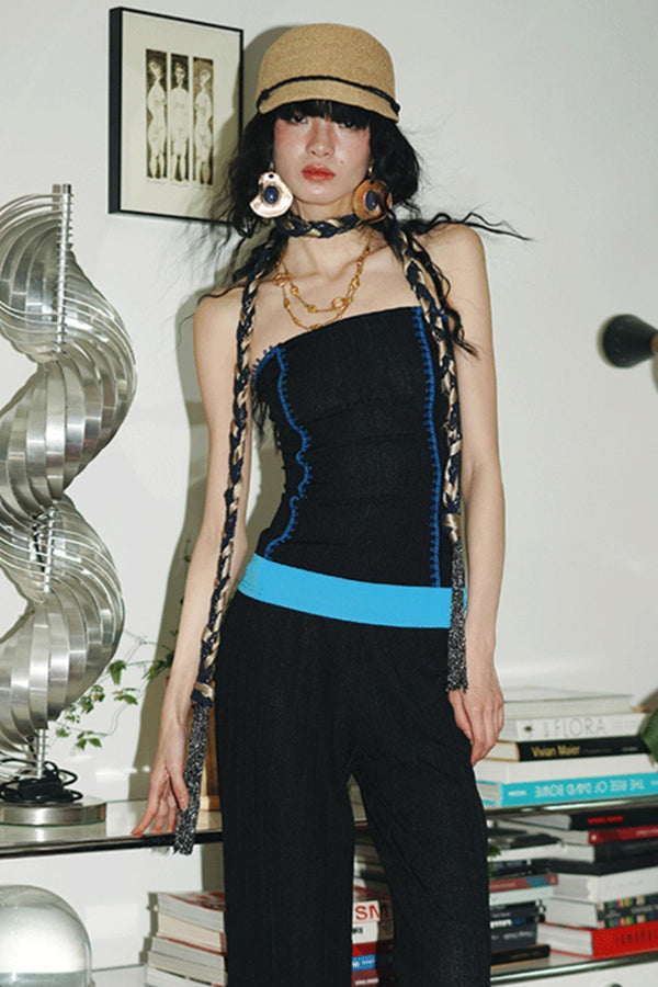 Silk Stripe Tank Top