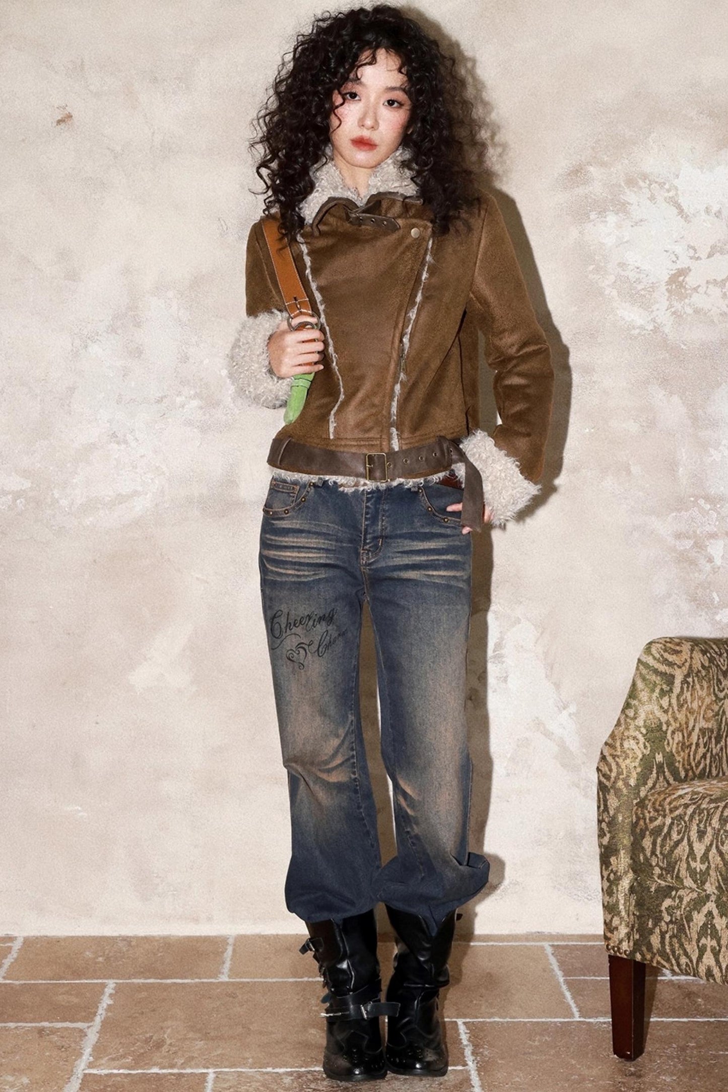 Warm Brown Suede Jacket