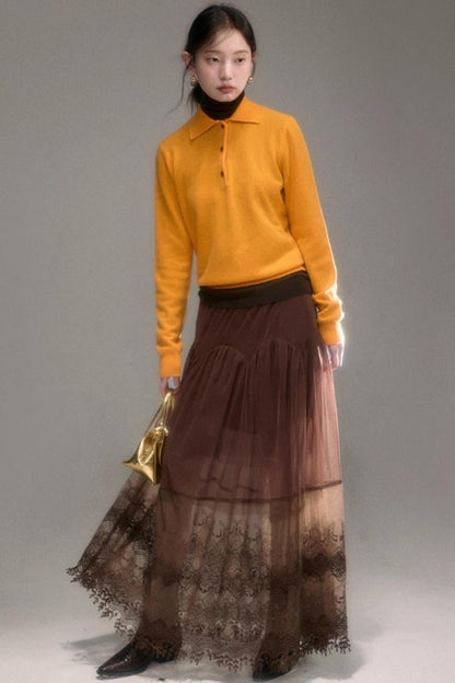 Niche Wool Polo Sweater