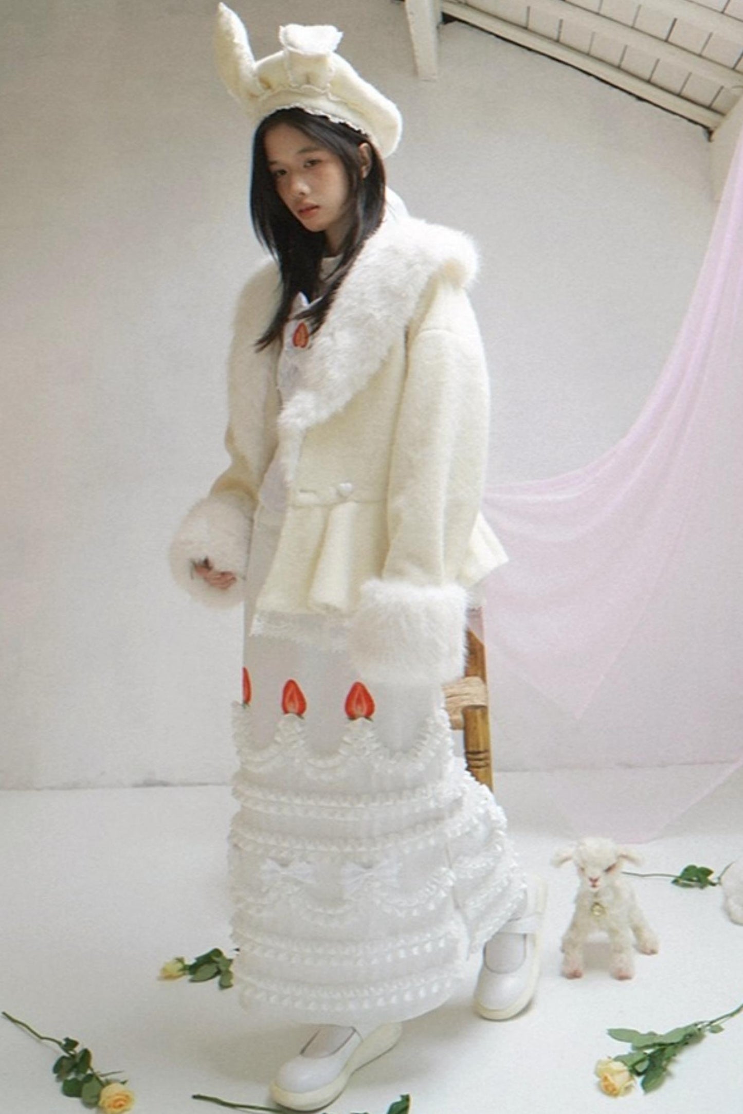 Institute Happy Birthday Lace Beret