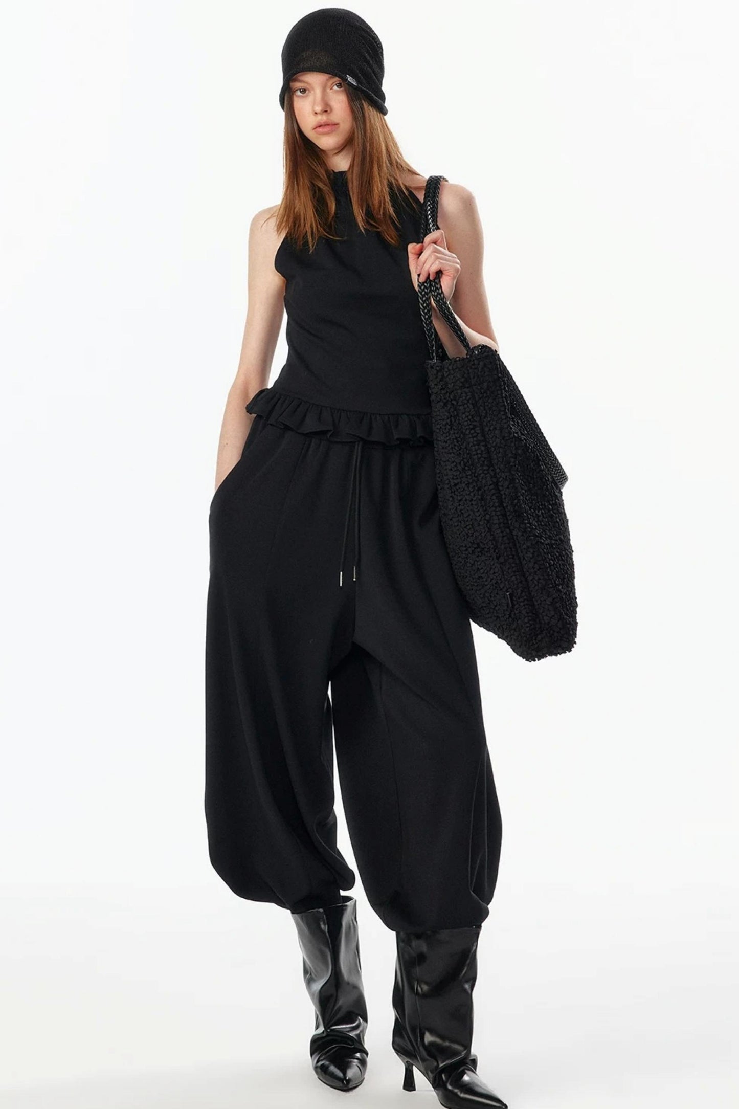 Lantern Cut Jogger Pants