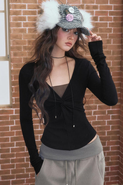 Winter V-Neck T-Shirt