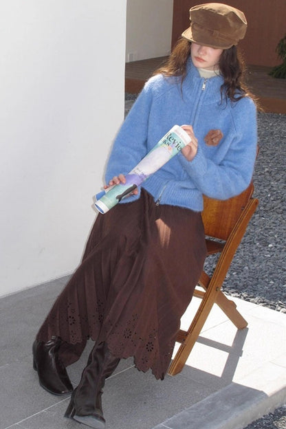 Alpaca 3D Flower Sweater