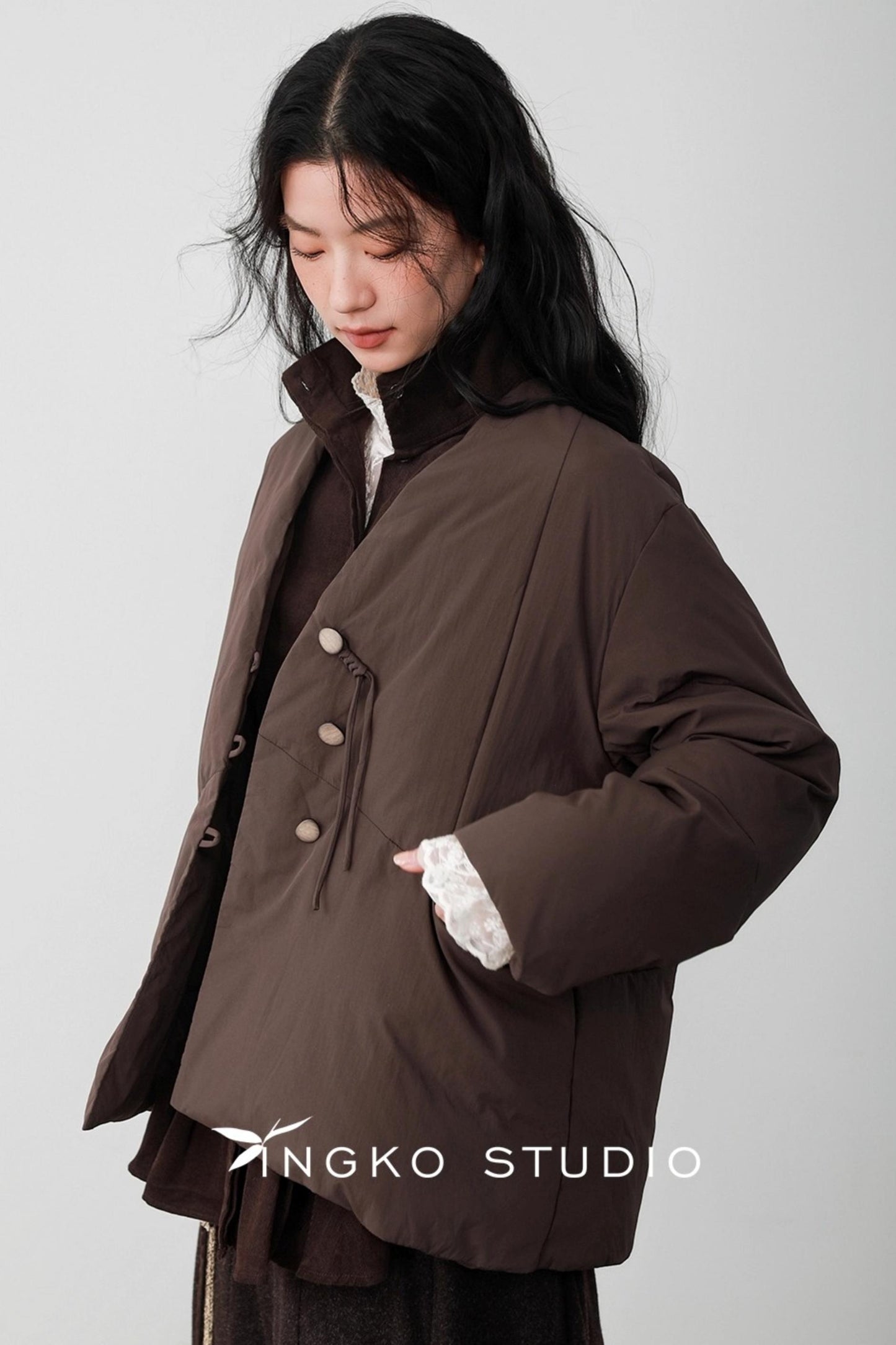 Fallen Leaves V-Neck Jacket