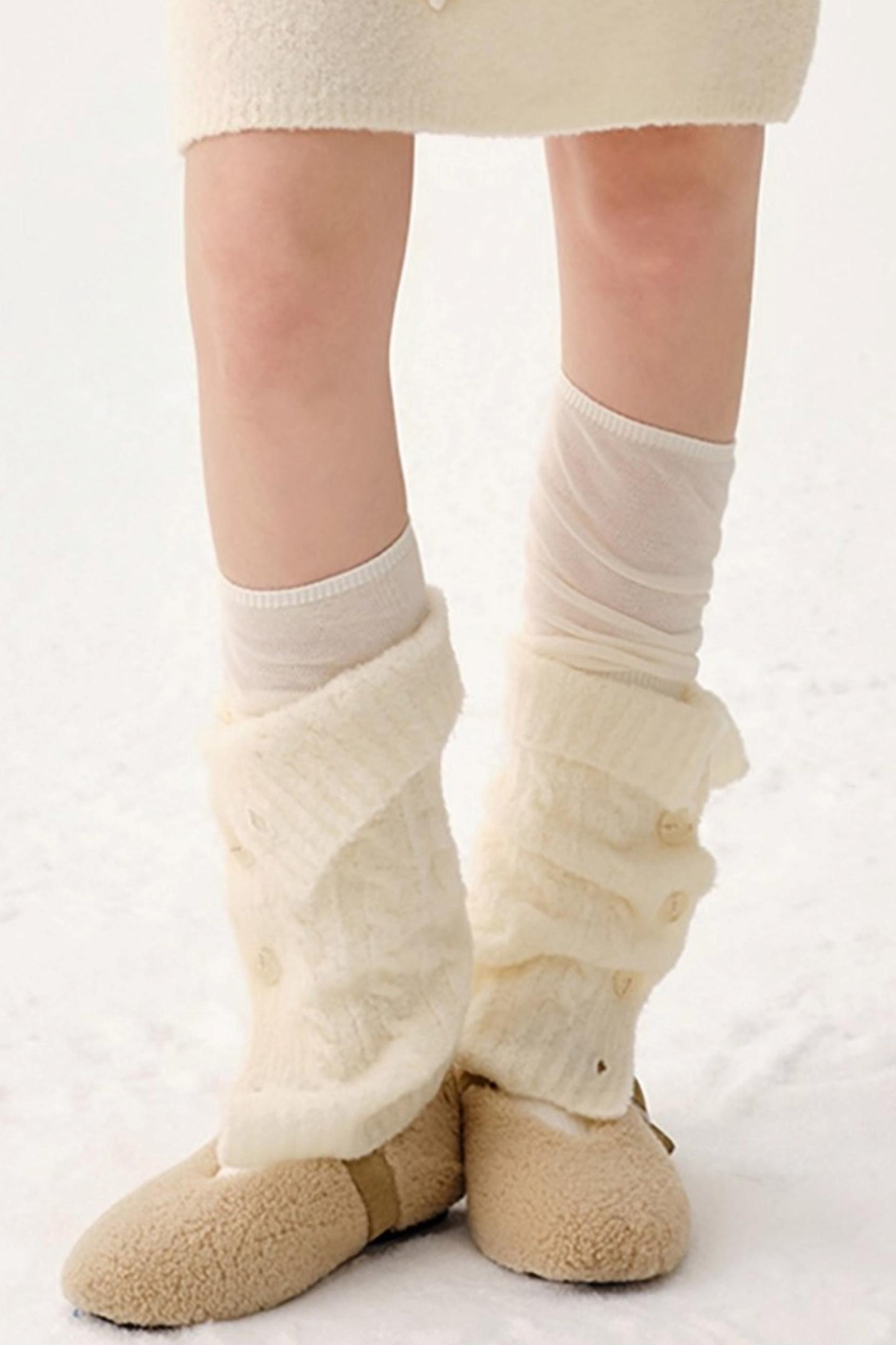 Warm Wool Blend Knit Socks