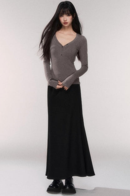 Knitted Waist-Cinching Top