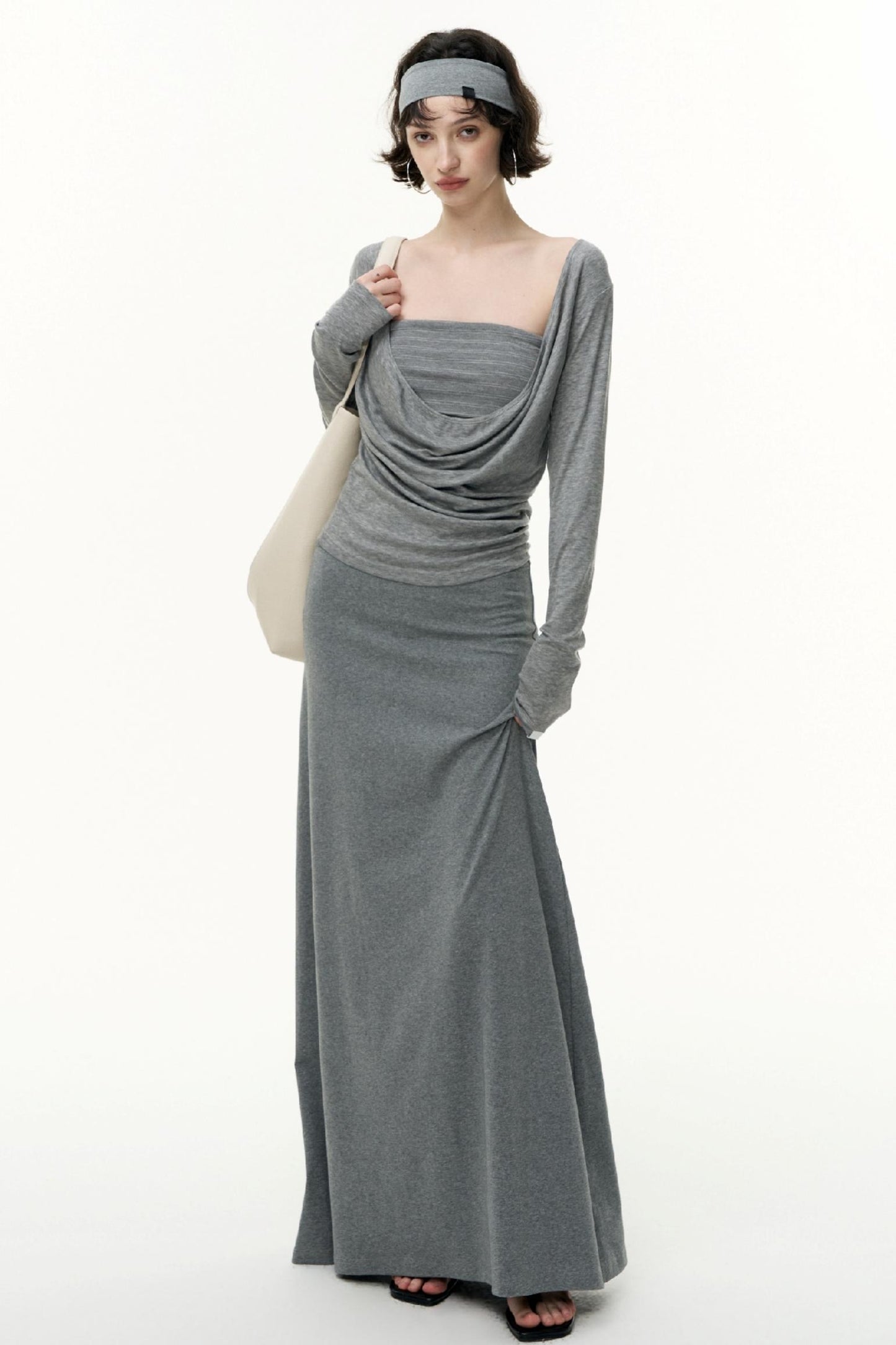 Fantasy Lyocell Collar Long-Sleeved T-Shirt