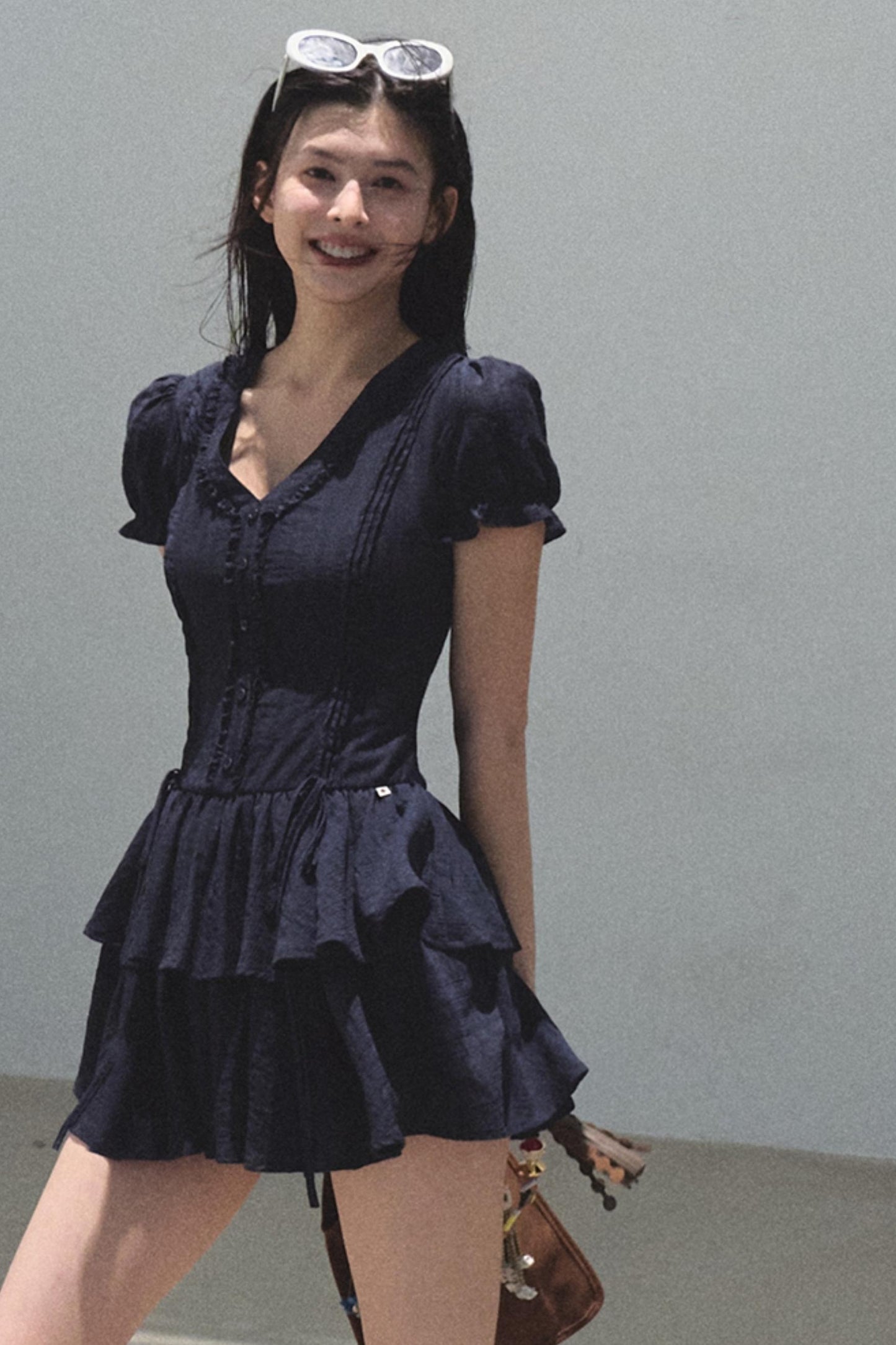 Blue Hour V-neck Dress