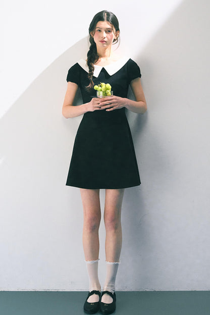 Vintage Doll Collar Midi Dress