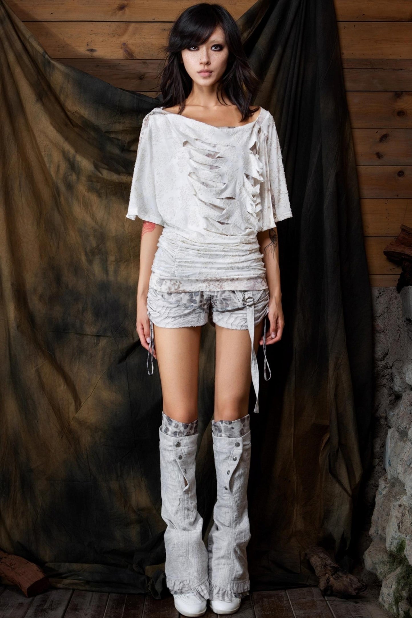 Original Mesh Patchwork Shorts