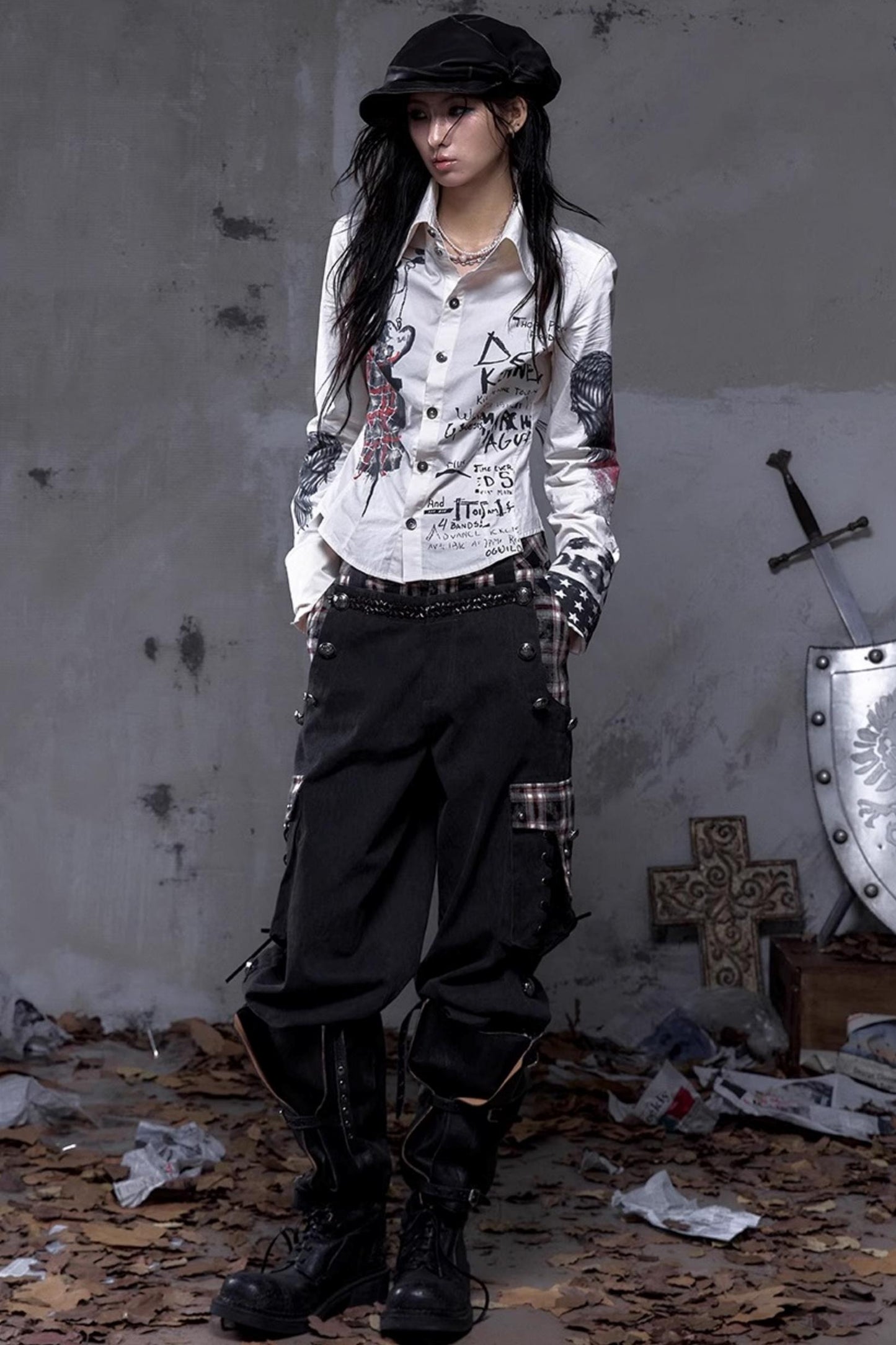 Vintage Rebel Slim Fit Long Sleeve Shirt