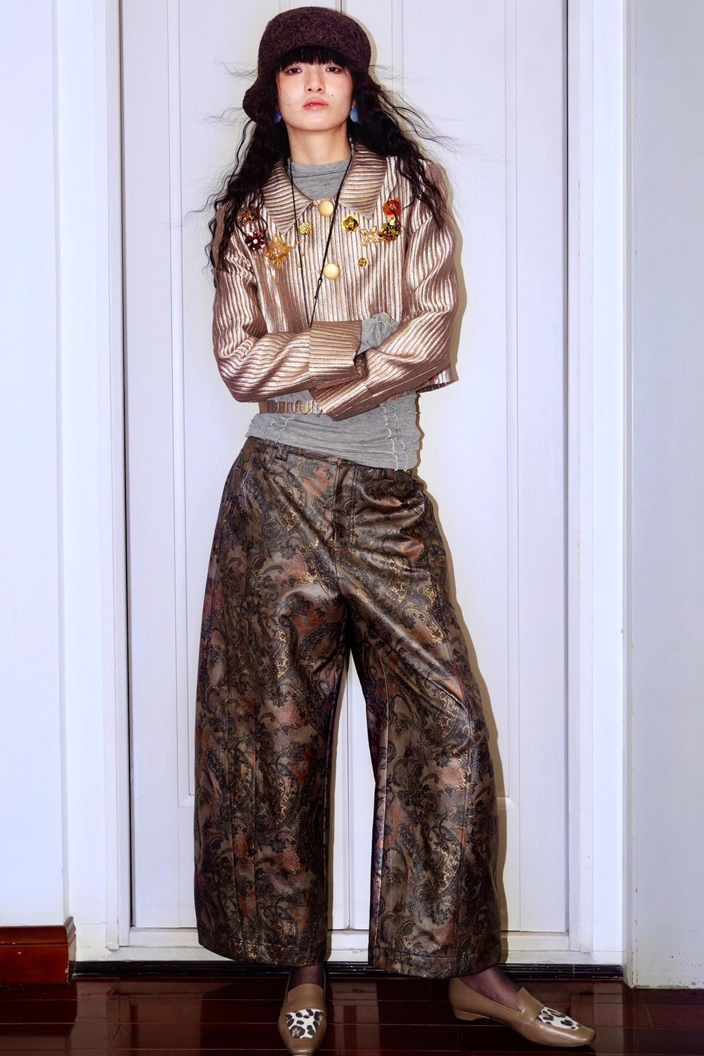 Gold Silk Glitter Jacket