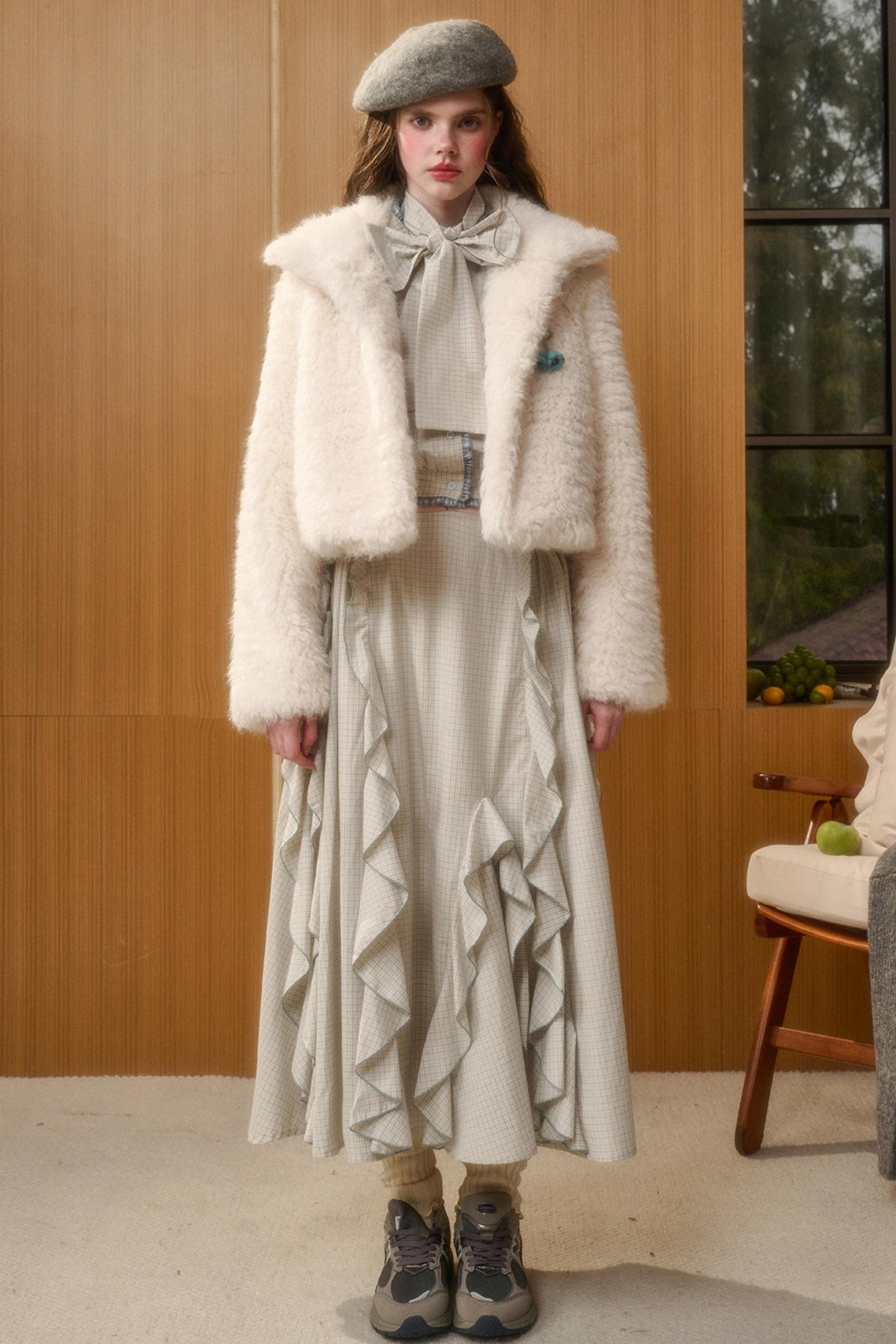 Gentle Wind Cotton Top & Skirt Set-Up