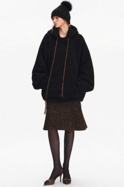 Leopard Print Fishtail Skirt