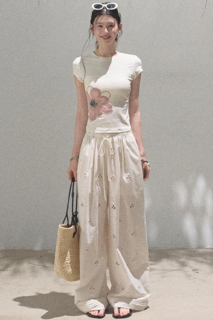 Begonia Bloom Slim Fit T-Shirt