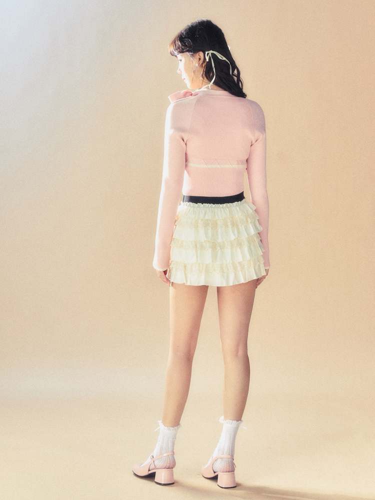 Sweet A-Line Cake Mini Skirt