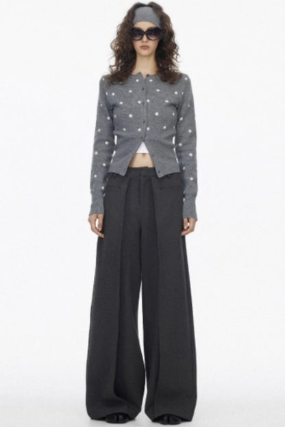 Vintage Polka Dot Slimming Cardigan