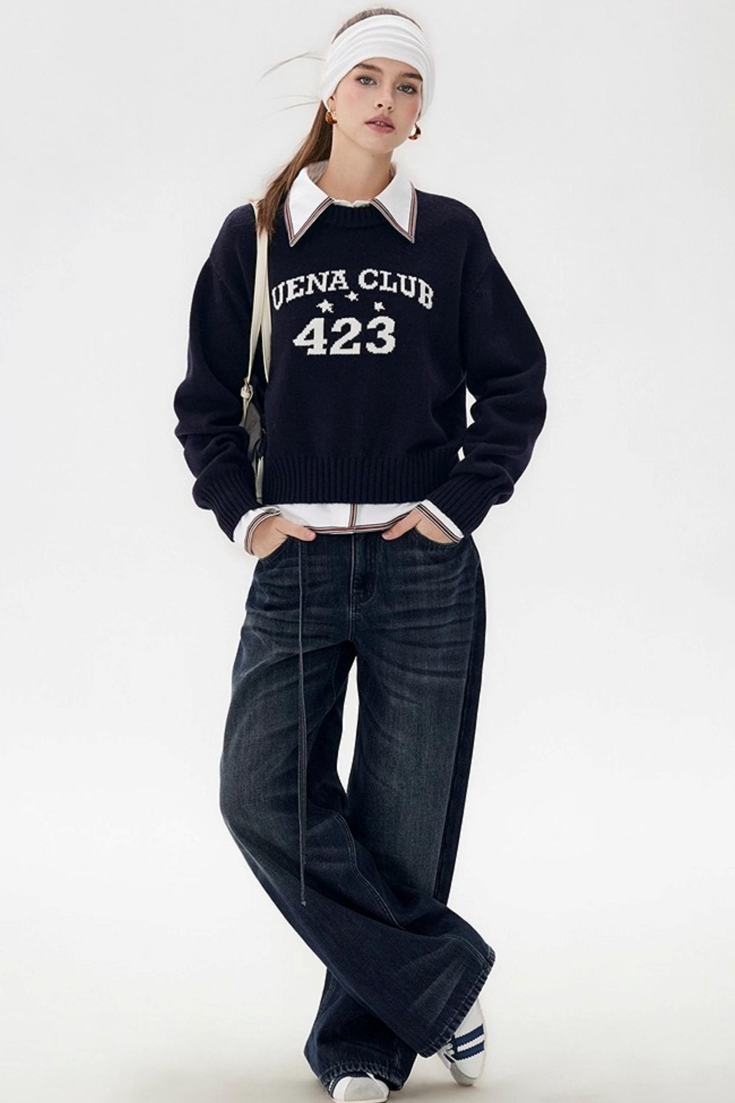 Dark Blue Vintage Whiskered Pants