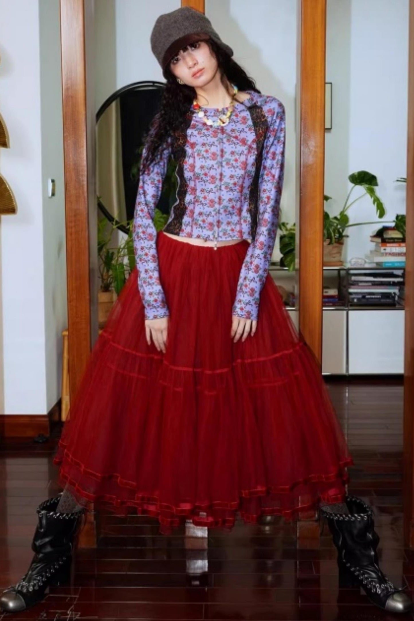 Vintage Leopard Velvet T-Shirt