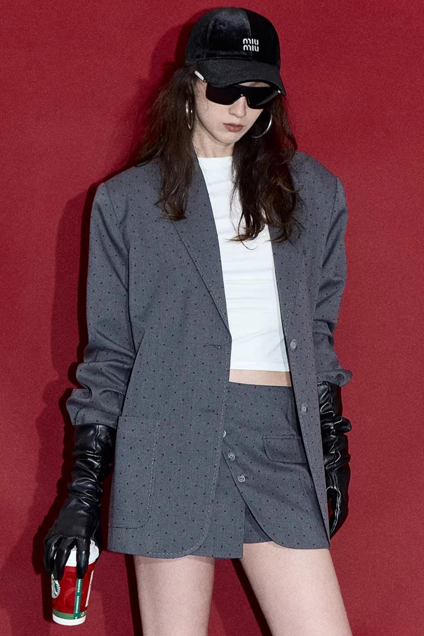 Retro Polka Dot Winter Jacket