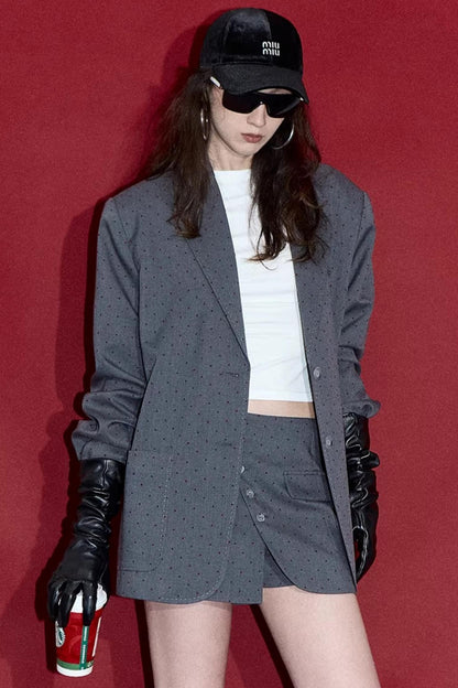 Retro Polka Dot Winter Jacket