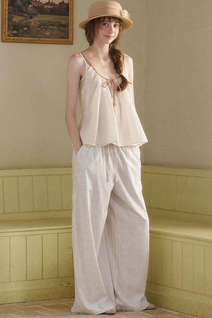 Holiday Striped Slacks Set-Up