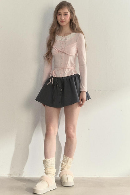 Bow Knot Knitted Top