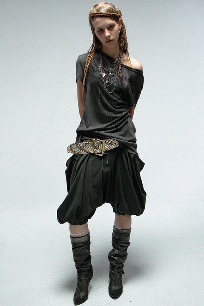 Short Sleeve Button Tee