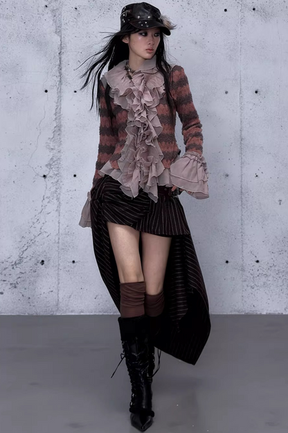 Retro Noble Chiffon Cardigan