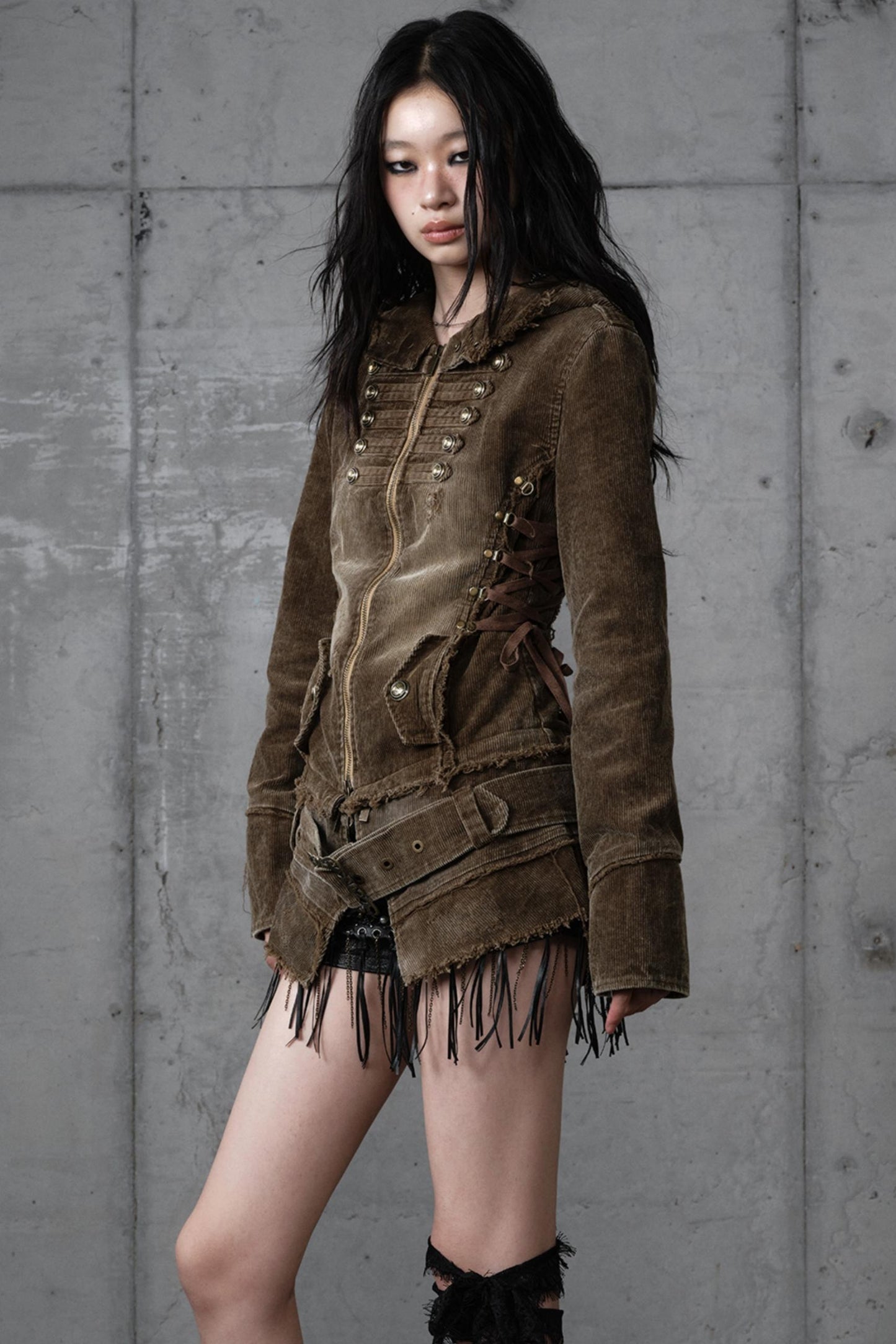 Detachable Slim Hooded Jacket