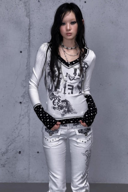 Retro Vintage Patchwork Top