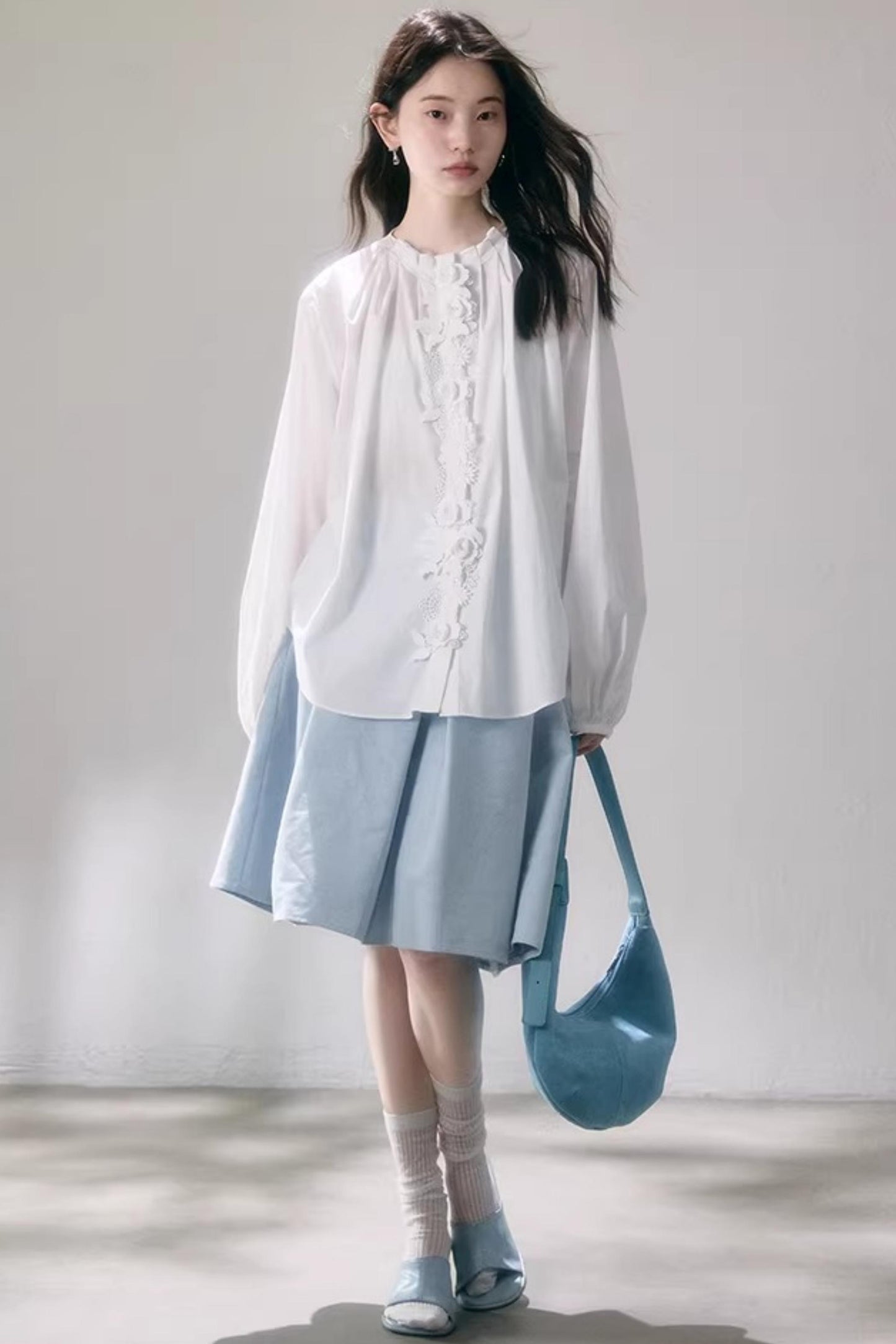 Elegant Pleated Midi Skirt