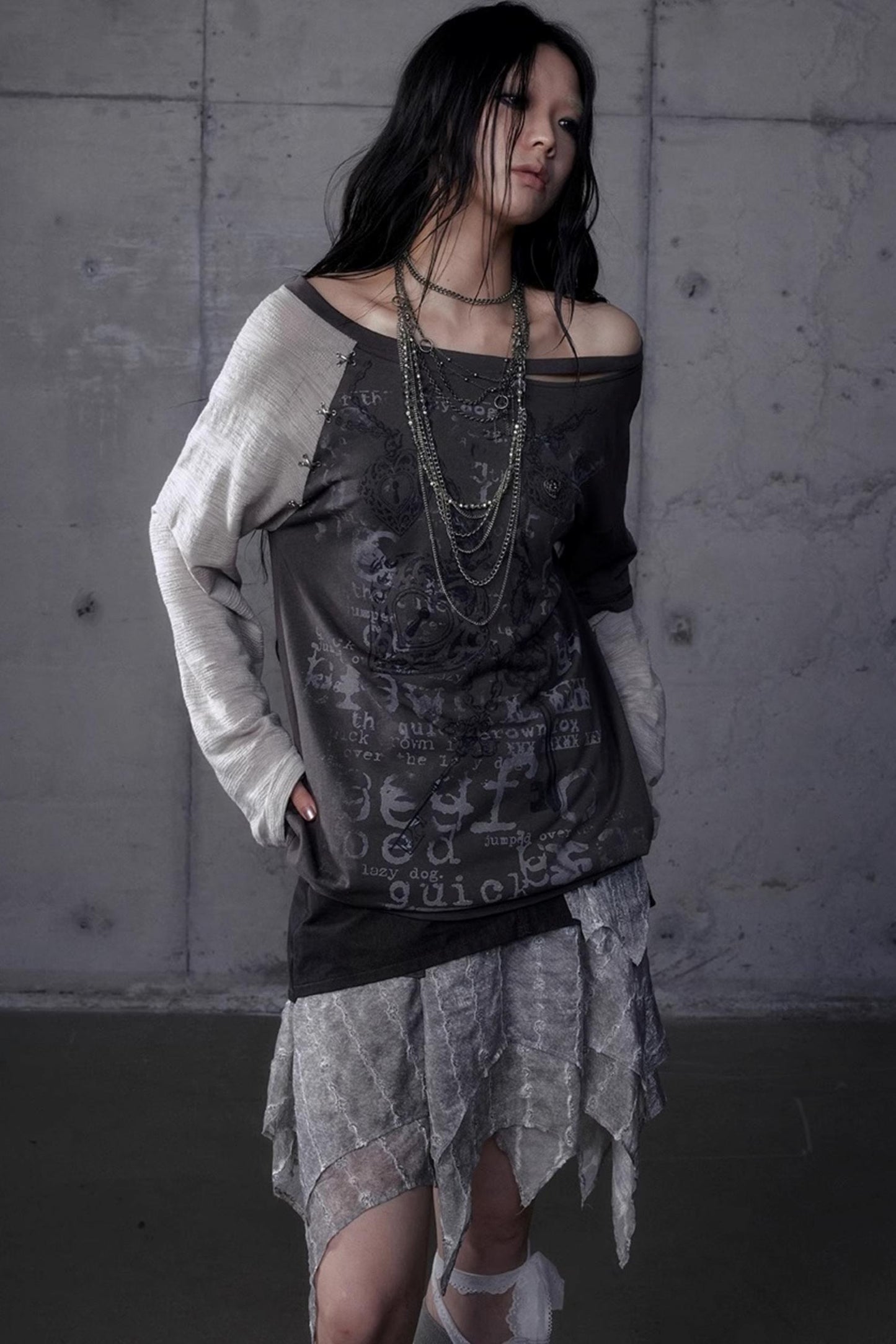 Wasteland Punk One-Shoulder T-Shirt