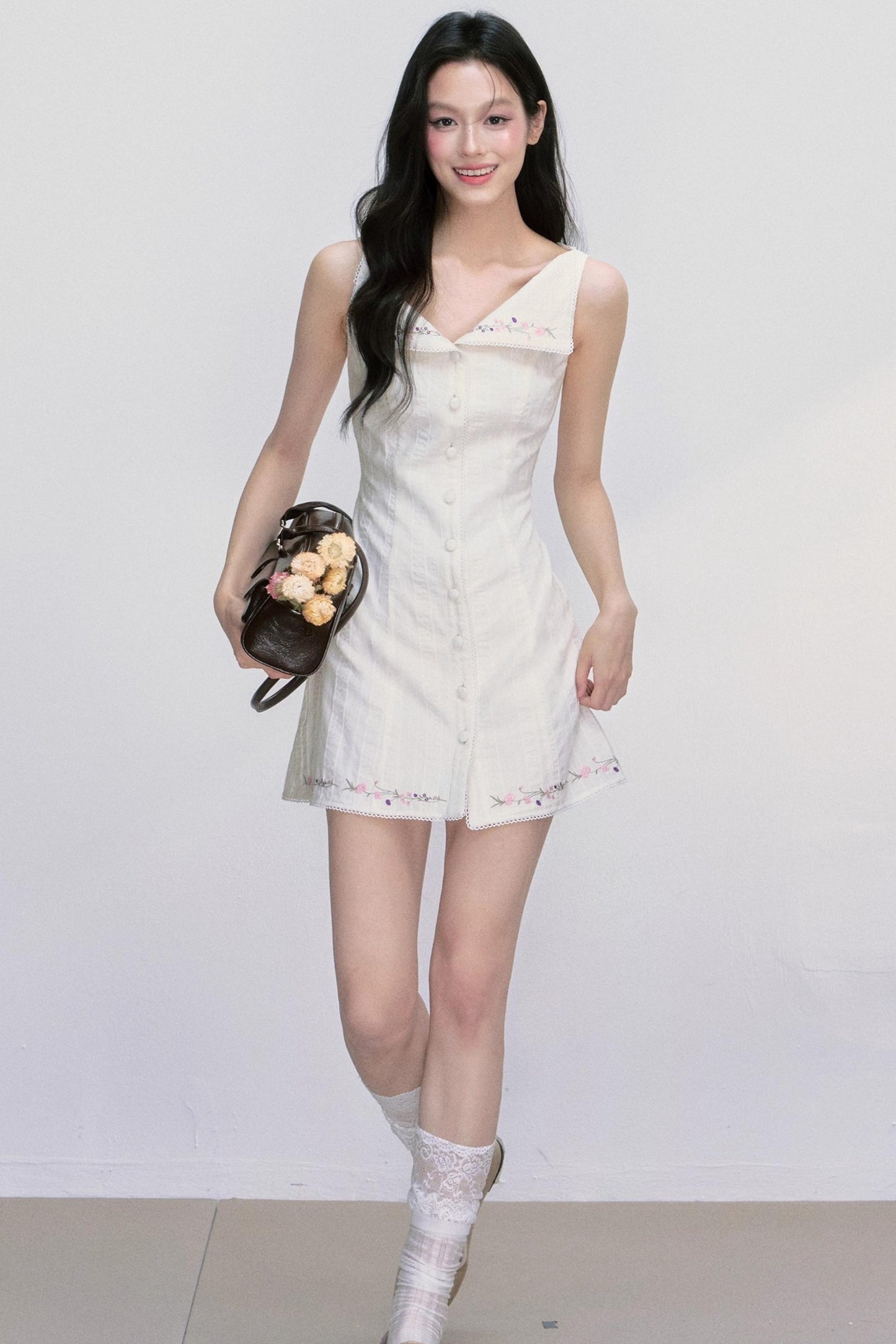 Wind Kiss Cotton Texture Dress