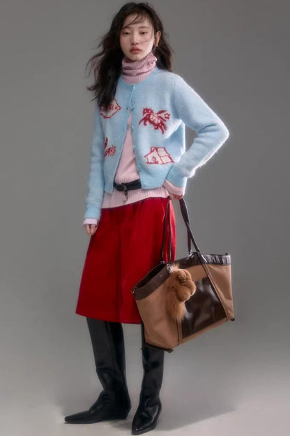 Soft Cloud Ribbed Turtleneck Sweater