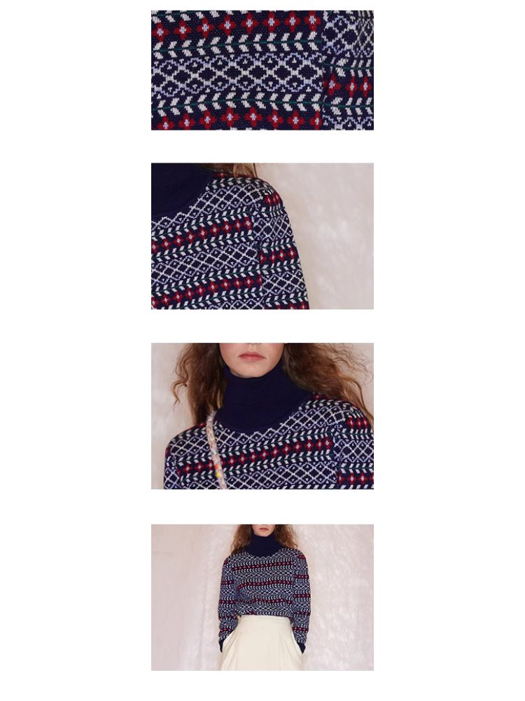 Vintage Turtleneck Wool Sweater